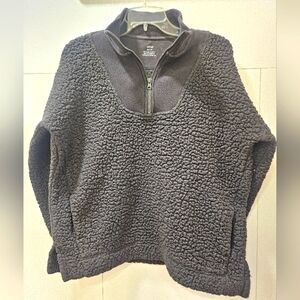 Aerie Offline Dream Sherpa Quarter Zip Sweatshirt.